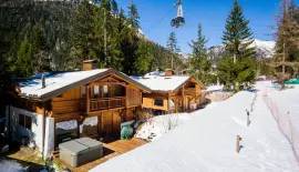Ski In Ski Out Double Chalet With Swimming Pool, Spa And Large Paddock